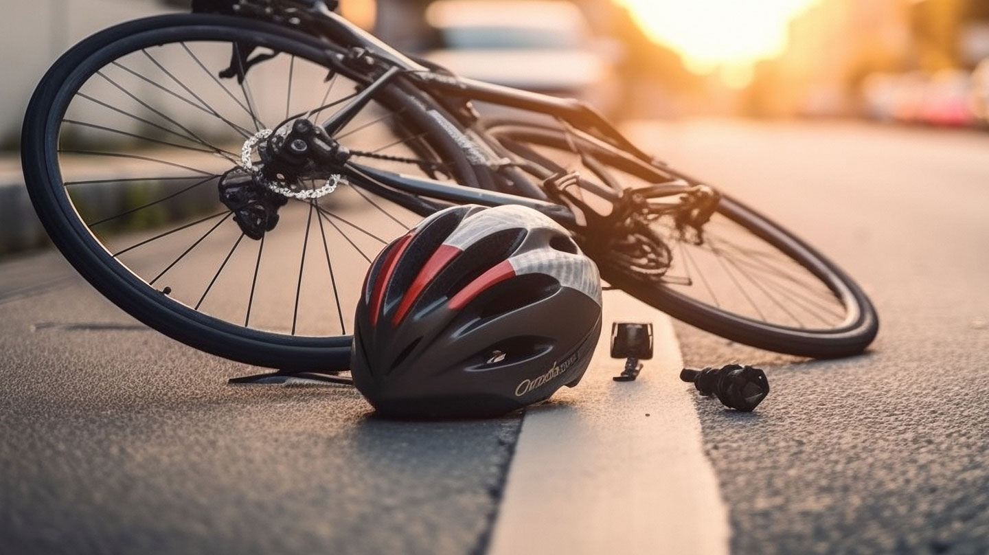Nach Gehirnerschütterung schonen Sturz mit dem Fahrrad - Helm schützt vor Gehirnerschütterung